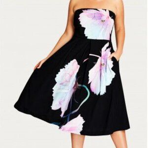 City Chic Pretty Bloom Dress Size 16 (S) - Gorgeous dress!